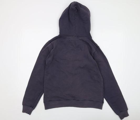 Jack Wills Boys Blue Cotton Pullover Hoodie Size 12 Years Pullover - Logo