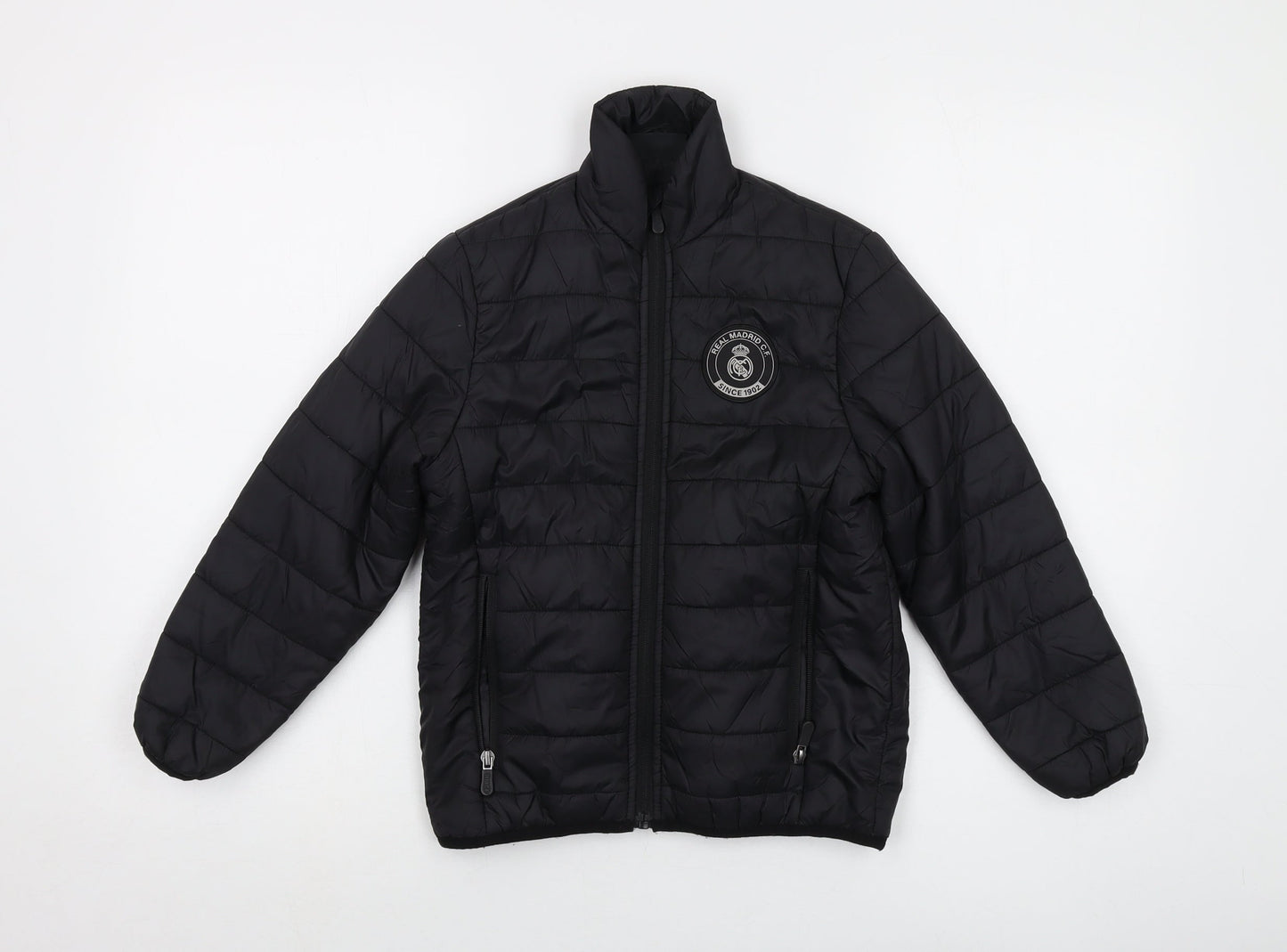 Real Madrid Boys Black Jacket Size 6 Years Zip