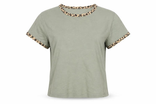 Womens UK Size S Brave Soul Green Cotton T-Shirt