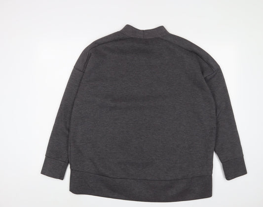New Look Womens Grey Polyester Pullover Sweatshirt Size 12 Pullover