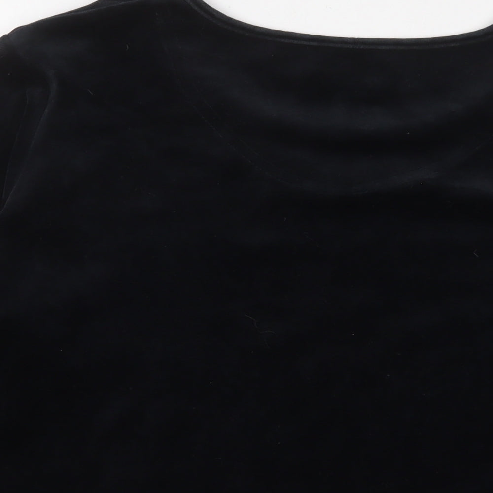 Hawkshead Womens Black Polyester Pullover Sweatshirt Size 20 Pullover