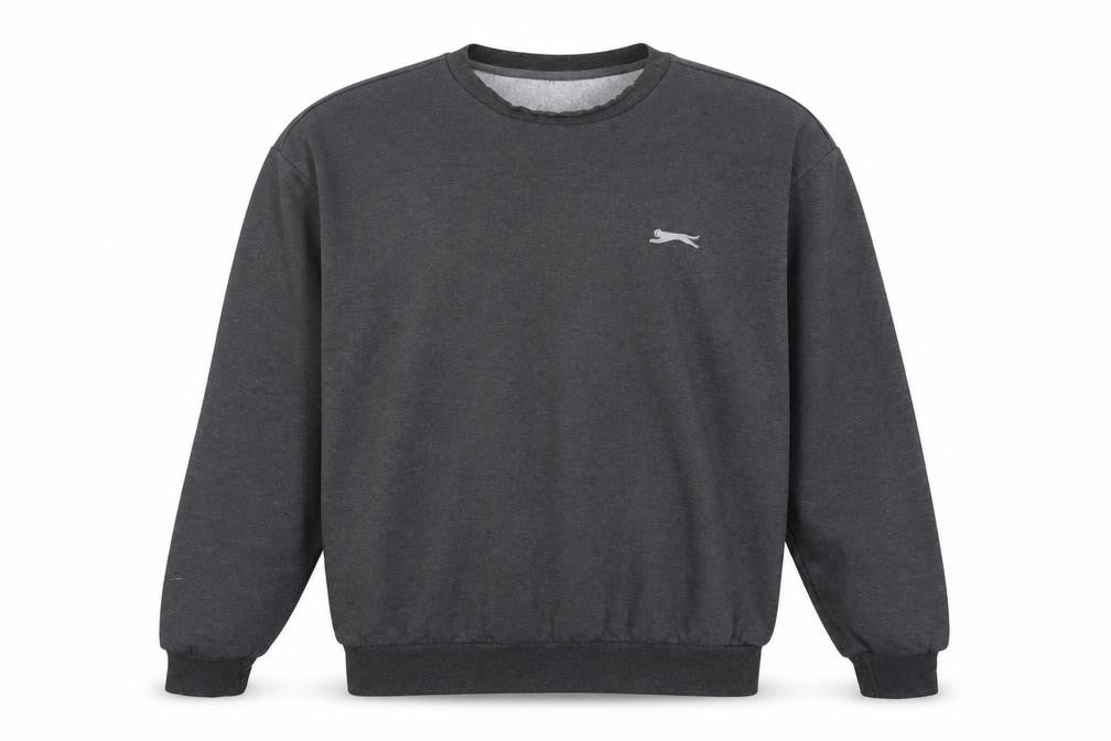 Mens UK L Regular Slazenger Grey Pullover Sweatshirt