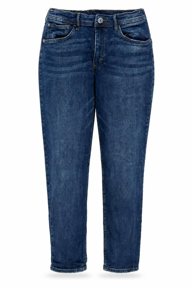 H&M Womens Blue Cotton Straight Jeans Size 28 in L27 in Regular Zip