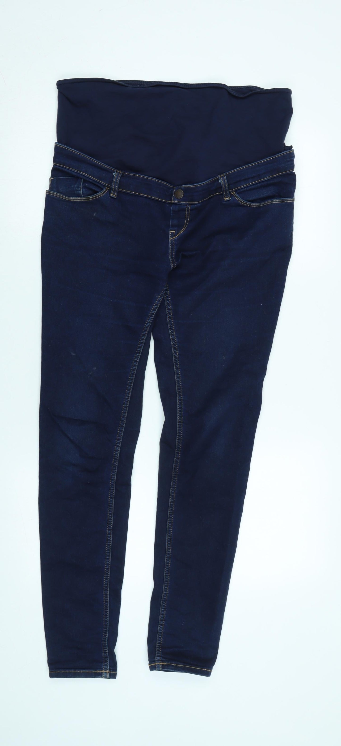Kiabi Womens Blue Cotton Blend Jegging Jeans Size 34 in L30 in Regular