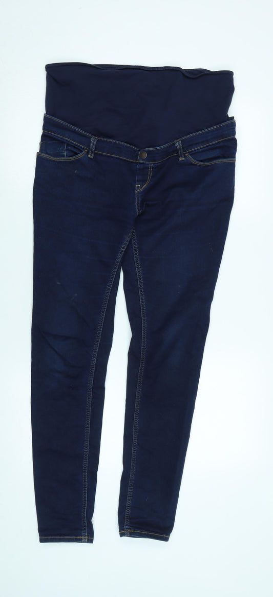 Kiabi Womens Blue Cotton Blend Jegging Jeans Size 34 in L30 in Regular