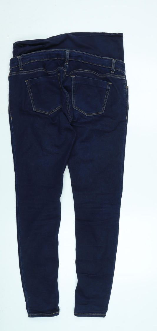 Kiabi Womens Blue Cotton Blend Jegging Jeans Size 34 in L30 in Regular