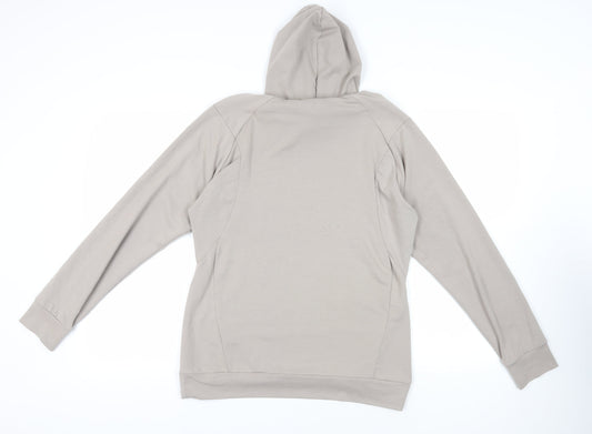 Myprotein Womens Beige Polyester Pullover Hoodie Size M Pullover - Logo Pockets