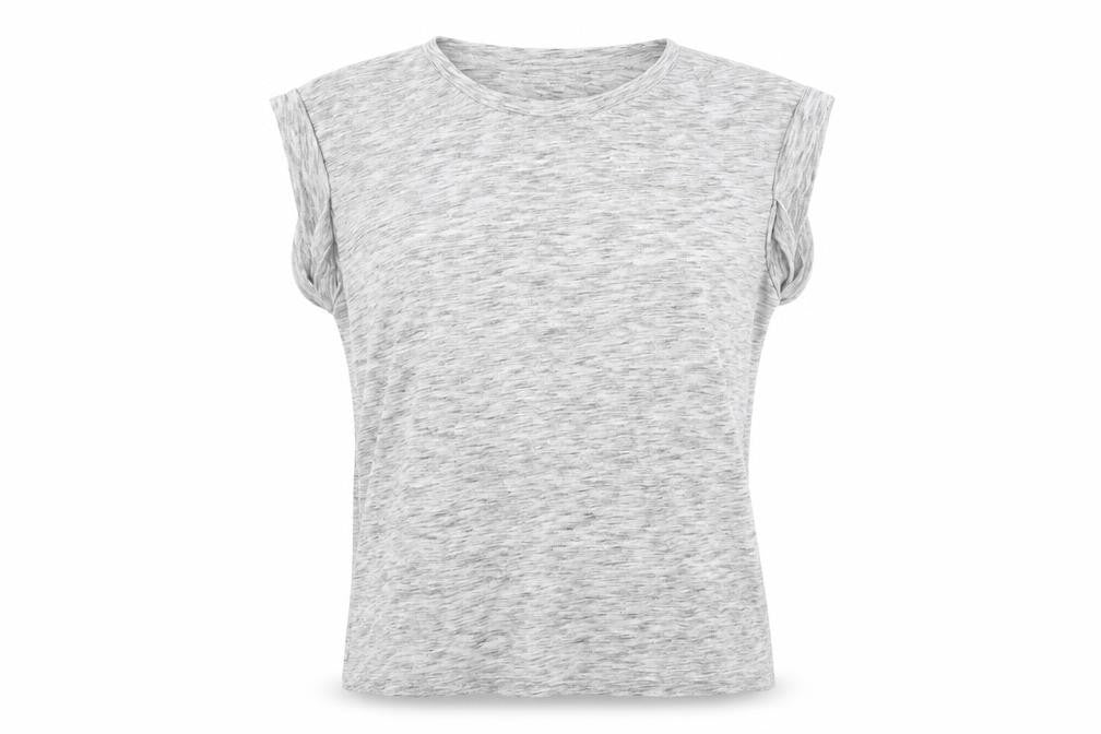 Womens UK Size M AX Paris Grey Polyester T-Shirt