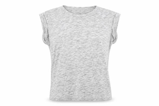 Womens UK Size M AX Paris Grey Polyester T-Shirt