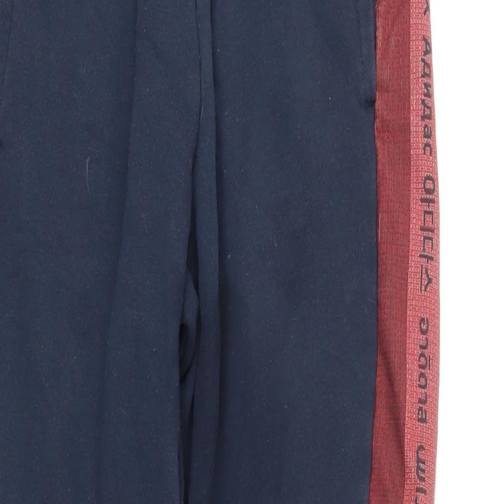 Addidas Womens Blue Cotton Jogger Leggings Size S L25 in - Elasticated waist