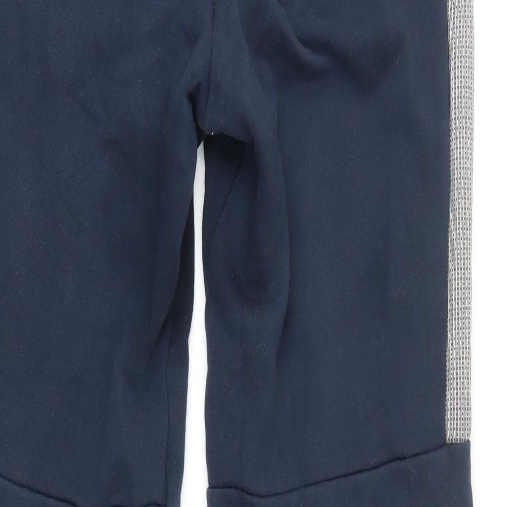 Addidas Womens Blue Cotton Jogger Leggings Size S L25 in - Elasticated waist