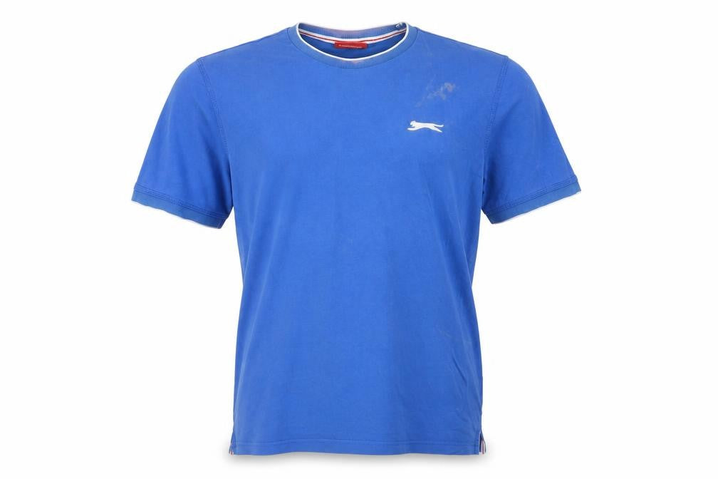 Mens UK Size M Slazenger Blue  Cotton T-Shirt