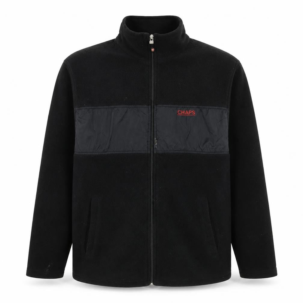 Chaps Mens Black Jacket Size L Zip