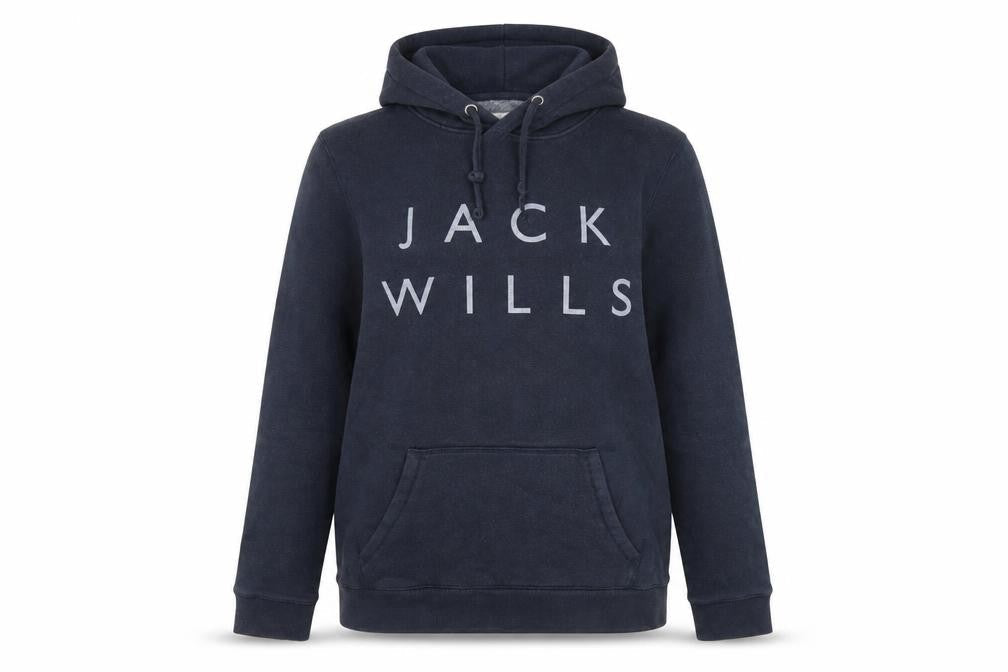 Womens UK 10 Regular Jack Wills Blue Pullover Hoodie