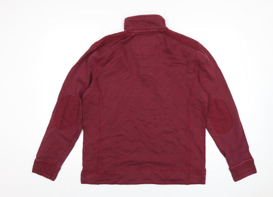 Crew Clothing Mens Red Cotton Pullover Sweatshirt Size M