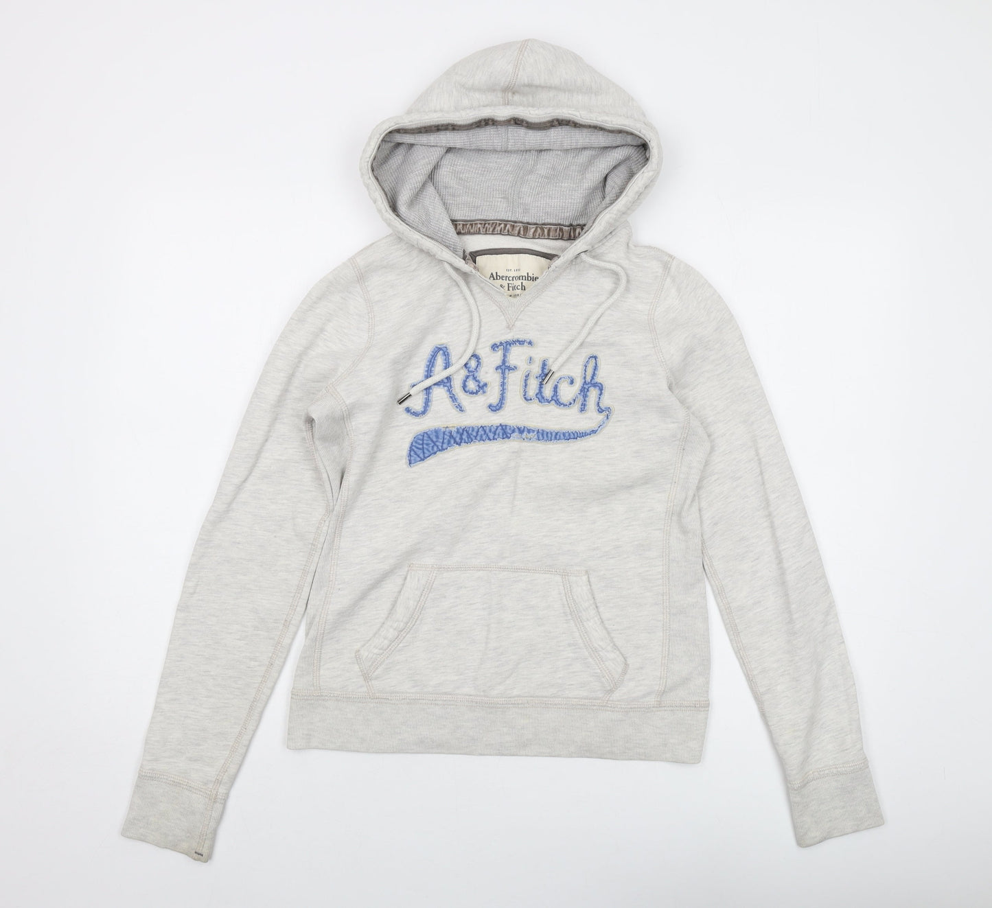 Hollister Womens Grey Cotton Pullover Hoodie Size M Pullover