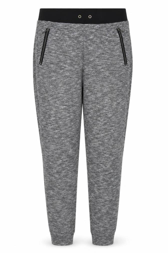 Marks and Spencer Womens Grey Polyester Trousers Size 14 L31 in Regular