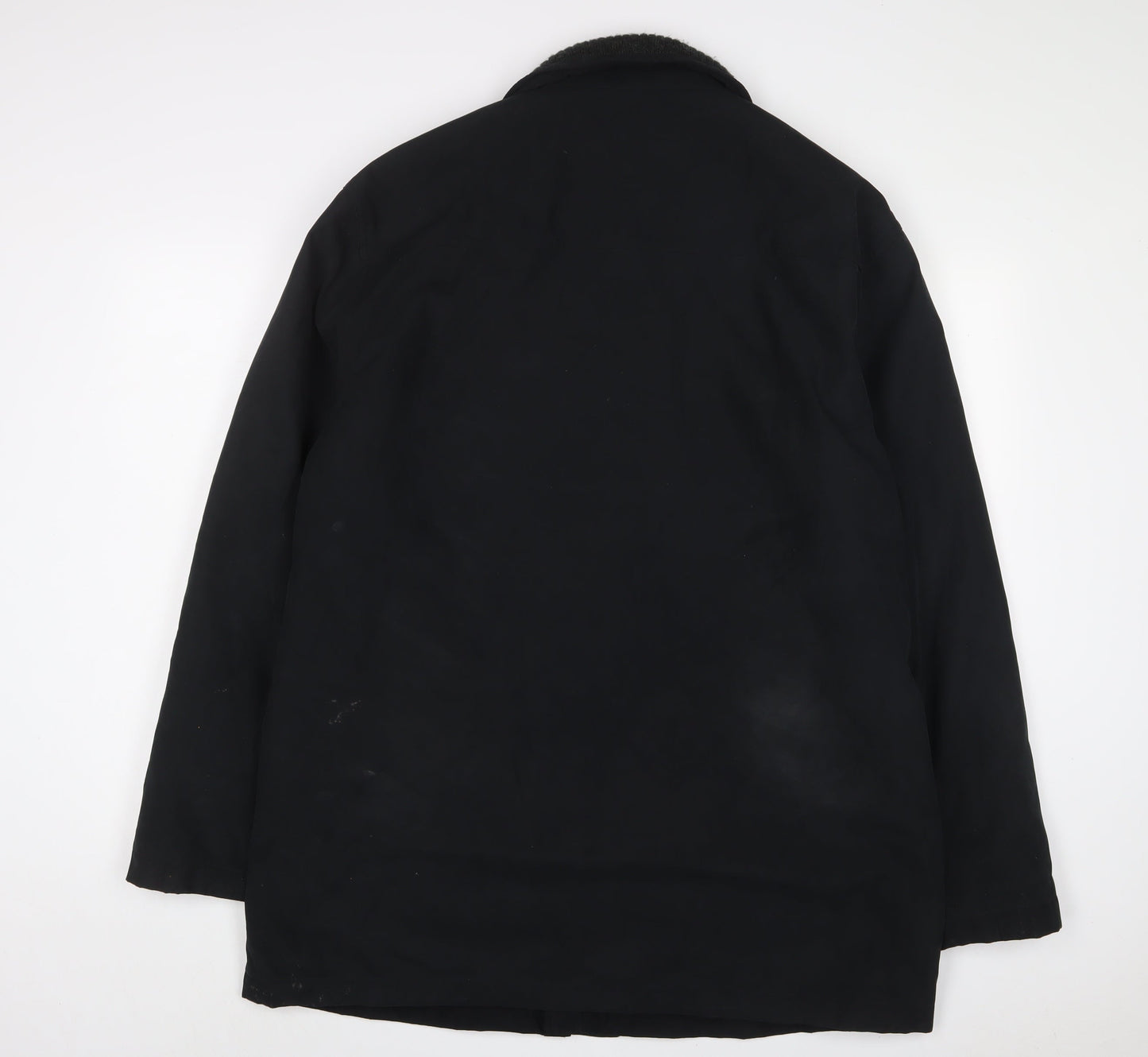 Paul Berman Mens Black Jacket Coat Size L Zip