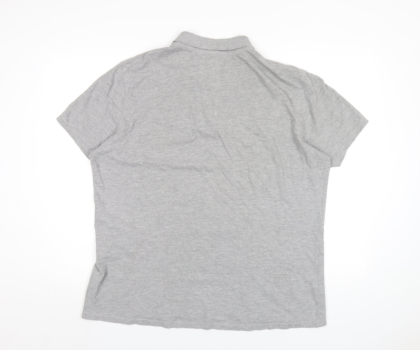 Umbro Mens Grey Cotton Polo Size XL Collared Button
