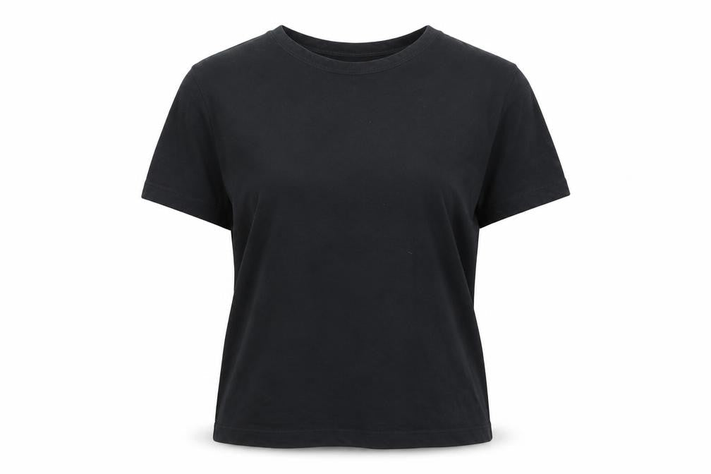 Collusion Womens Black Cotton Basic T-Shirt Size 12 Round Neck