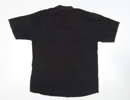 Ferrari Mens Black Cotton T-Shirt Size XL Crew Neck