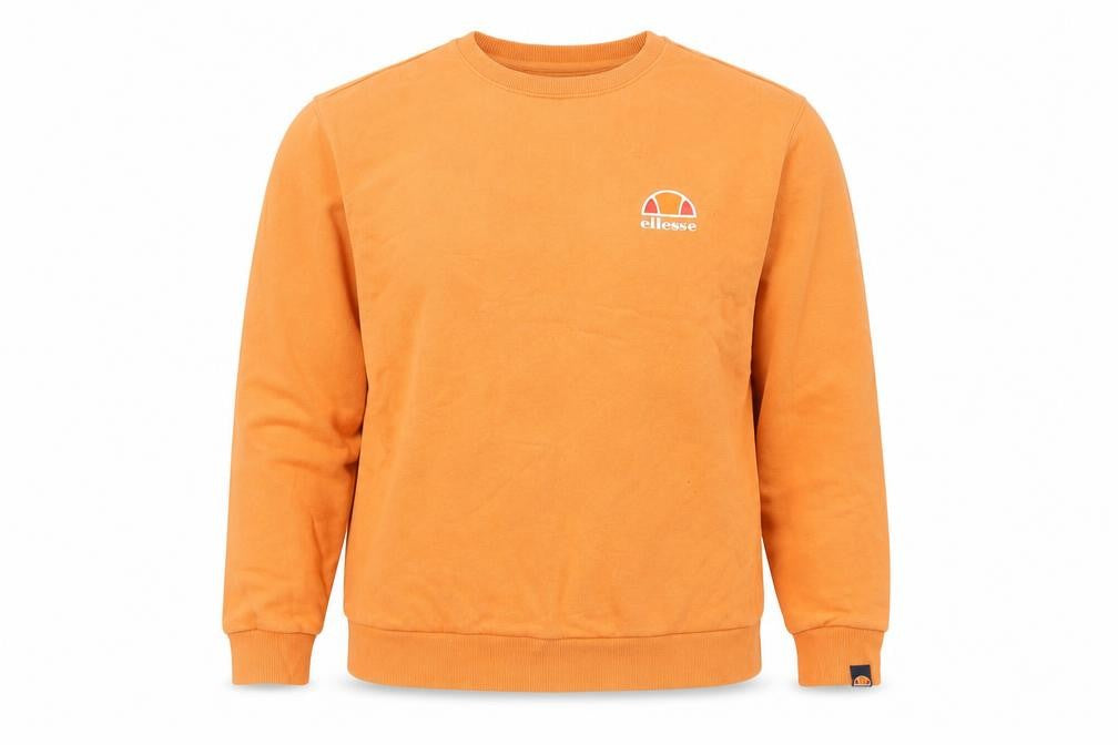 Womens UK XL Regular ellesse Orange Pullover Sweatshirt