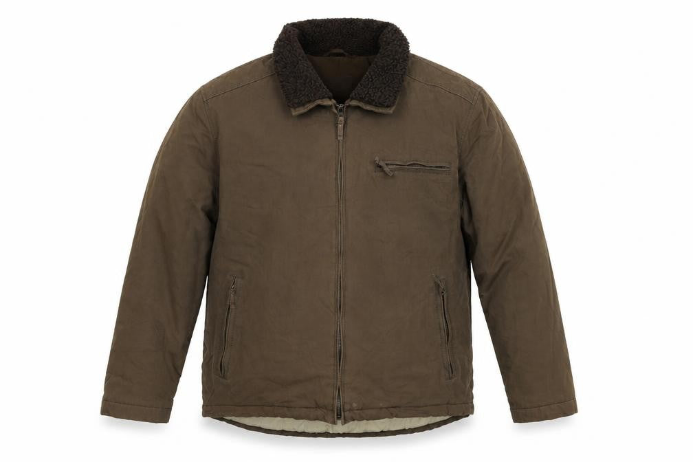 Wolsey Mens Beige Jacket Size L Zip