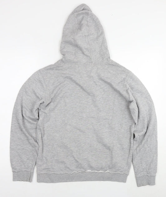 Pineapple Womens Grey Cotton Pullover Hoodie Size M Pullover - Logo