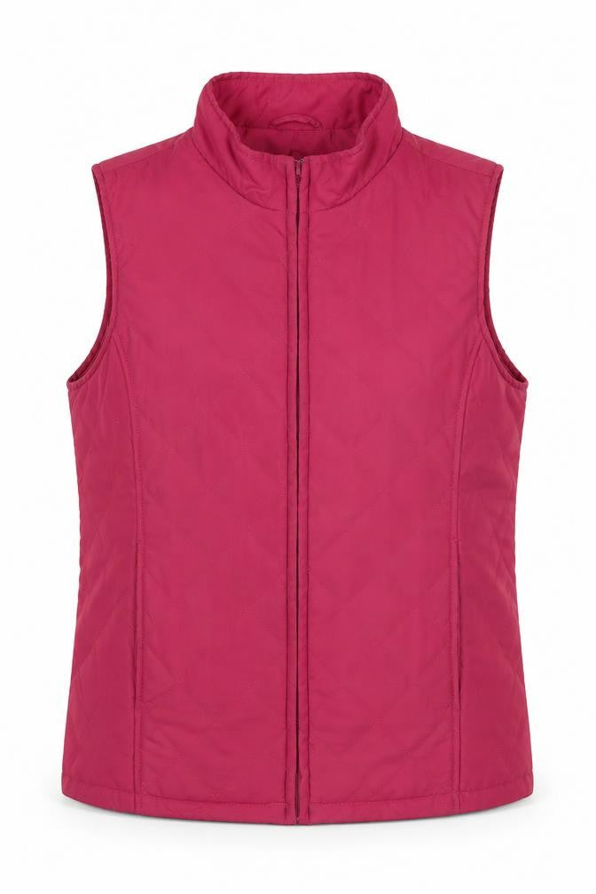 EWM Womens Red Gilet Waistcoat Size 10 Zip - Size 10-12