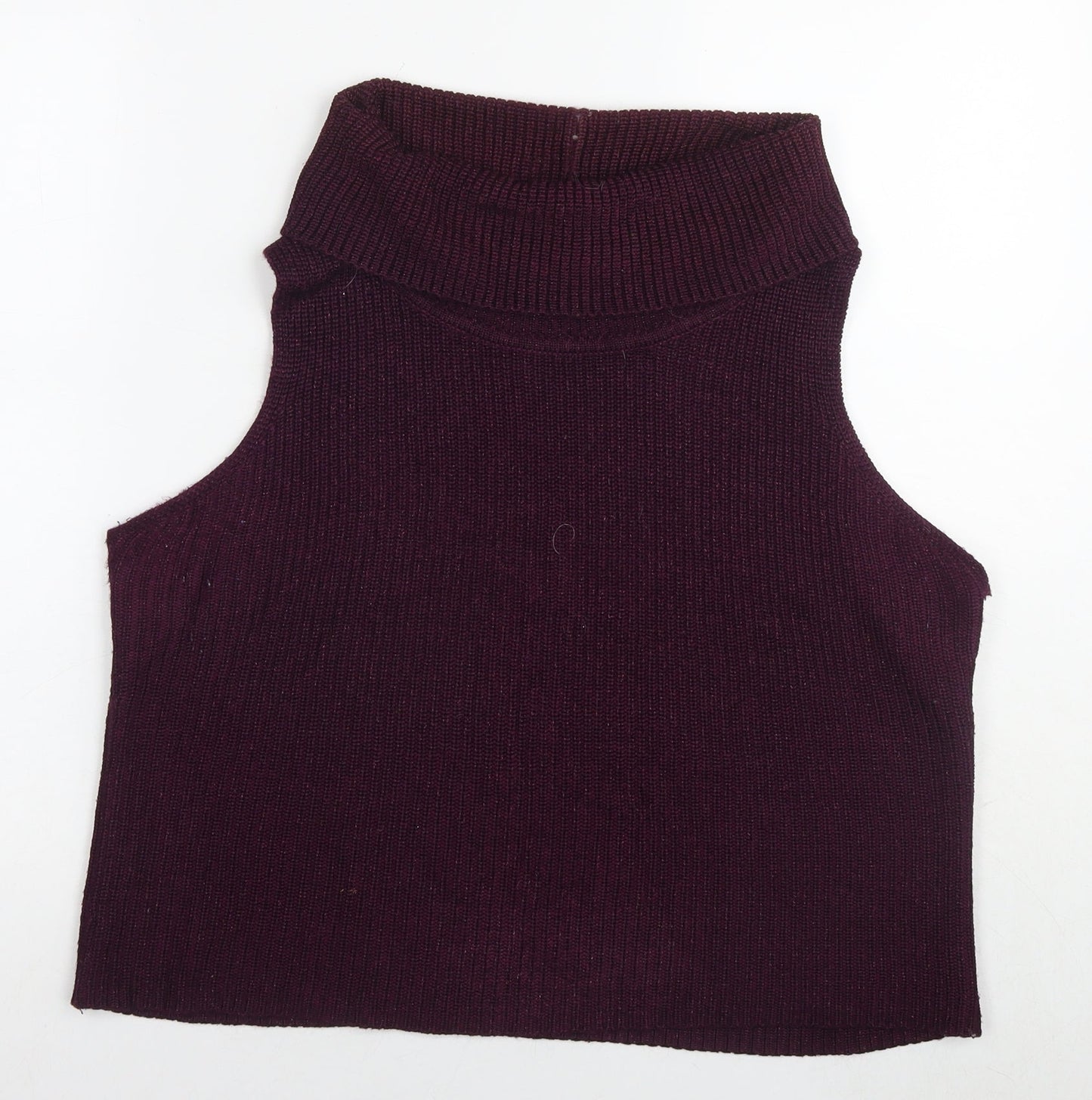 J. Taylor Womens Purple Roll Neck Viscose Pullover Jumper Size 20