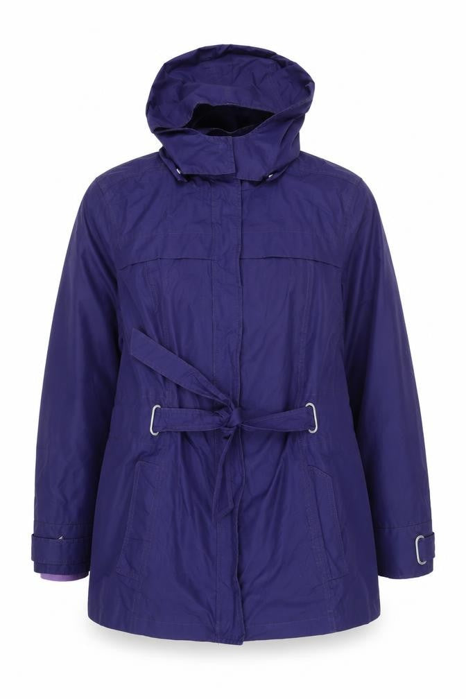 Maine New England Womens Purple Rain Coat Coat Size 18 Zip