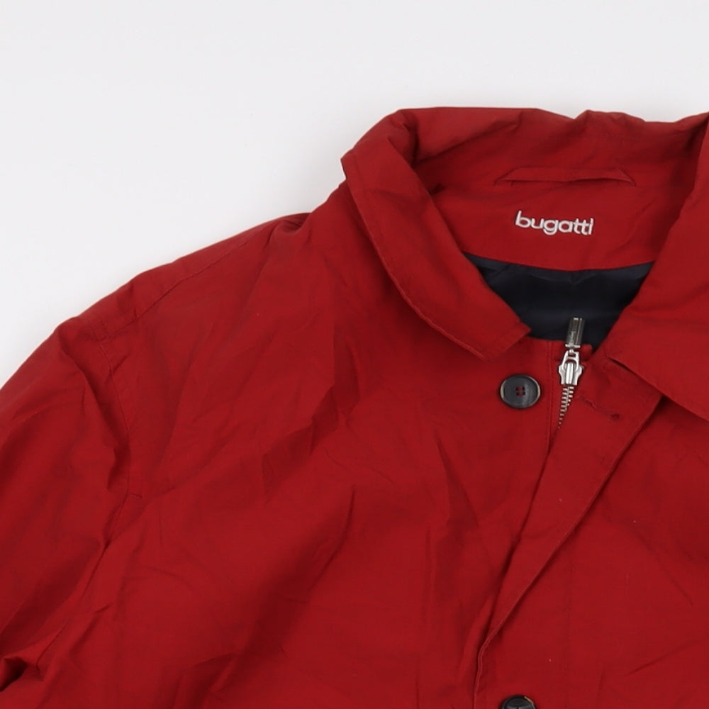 Bugatti Mens Red Jacket Size M Zip