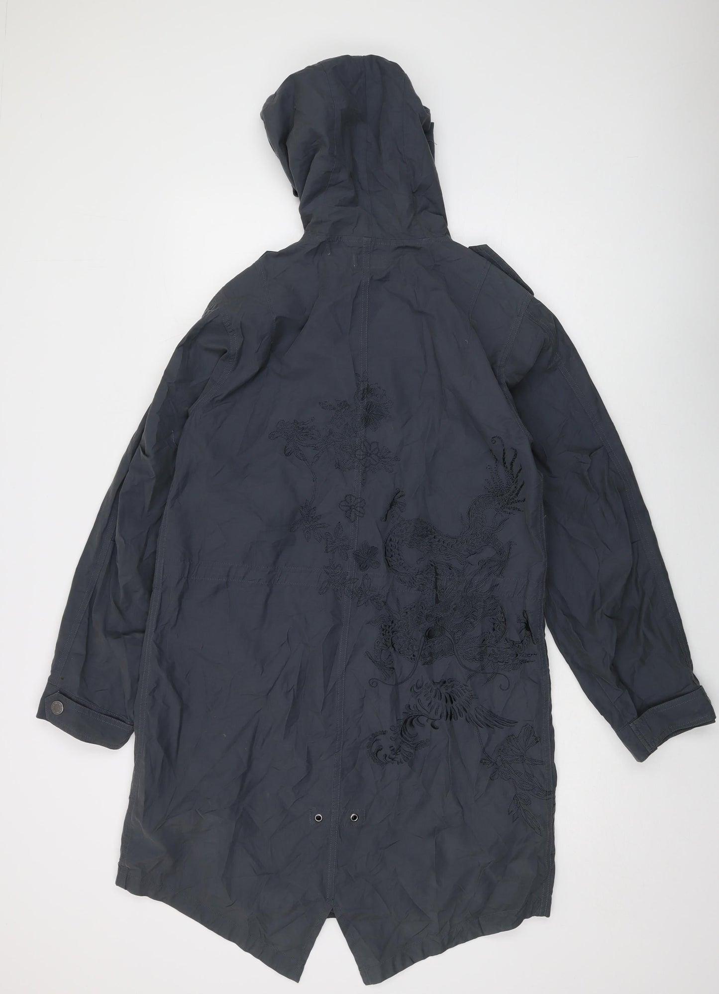 m-o-t-o Womens Blue Jacket Size 12 Zip