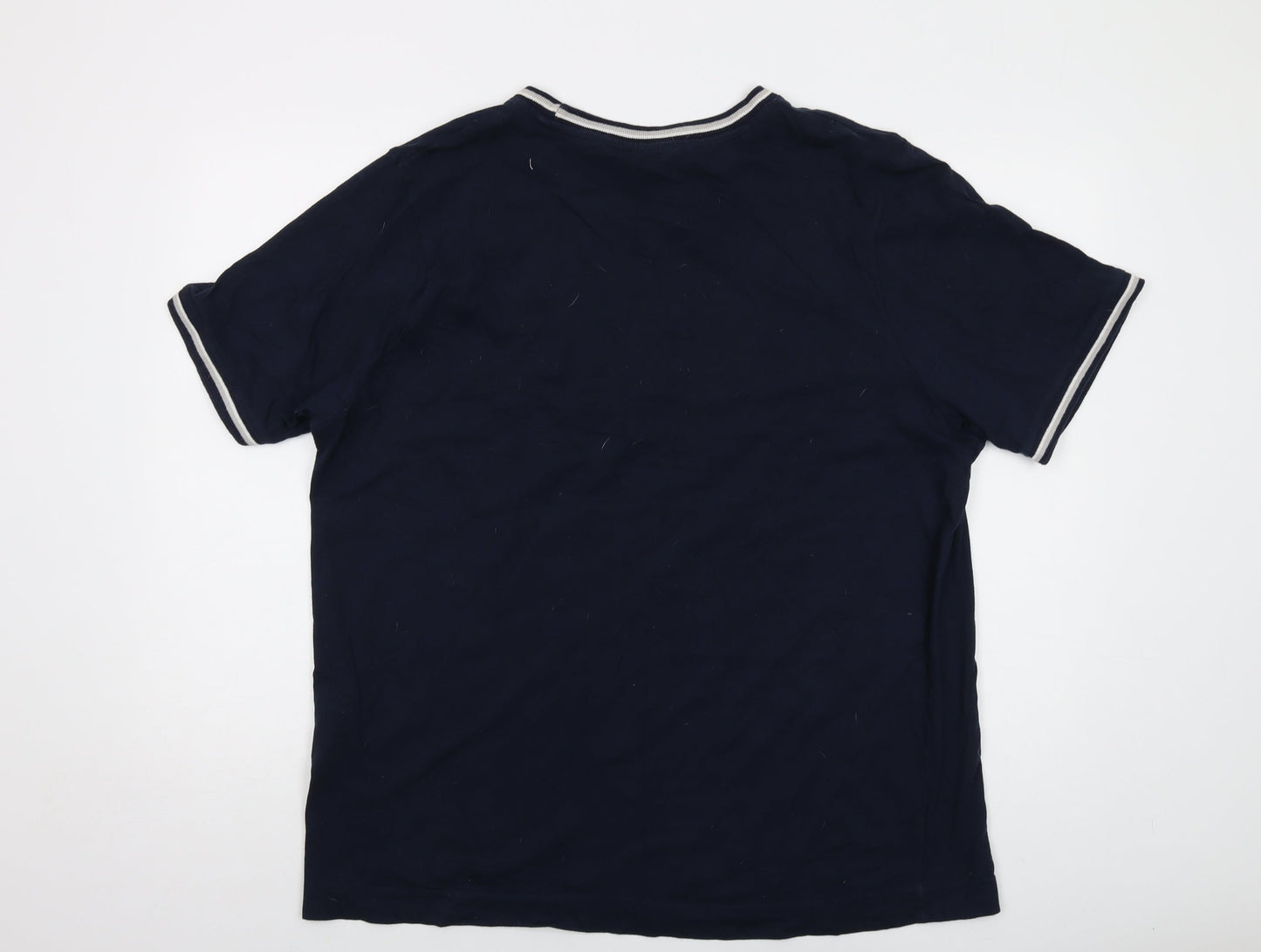Slazenger Mens Blue Cotton T-Shirt Size 2XL Crew Neck