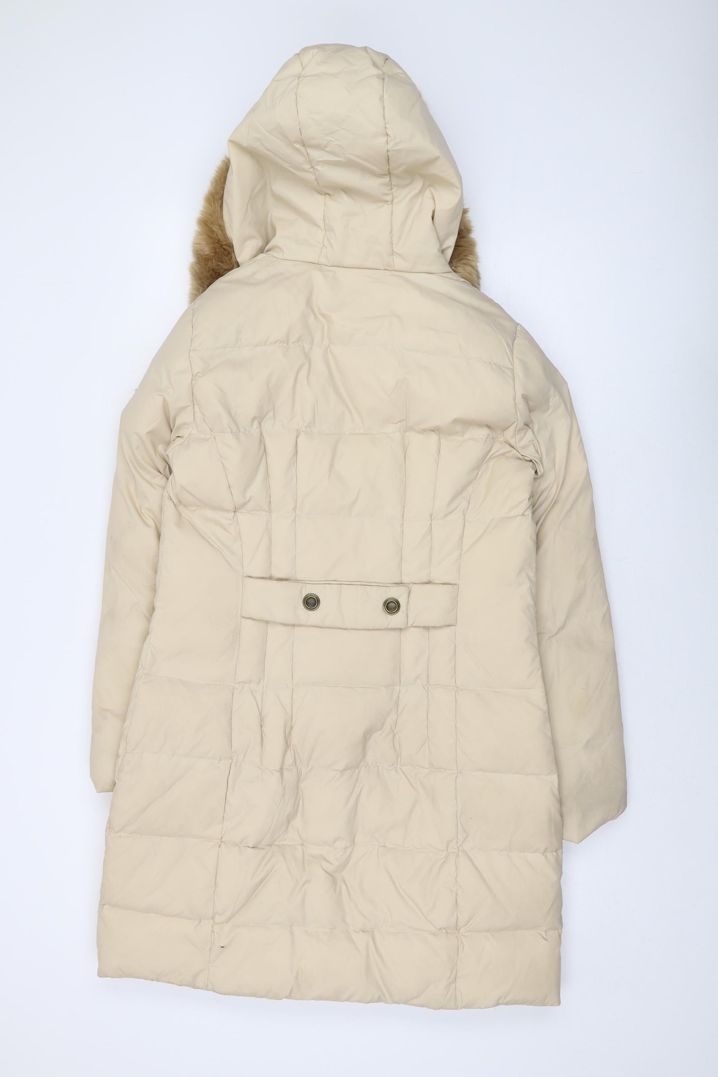 Larry Levine Womens Beige Jacket Size S Zip