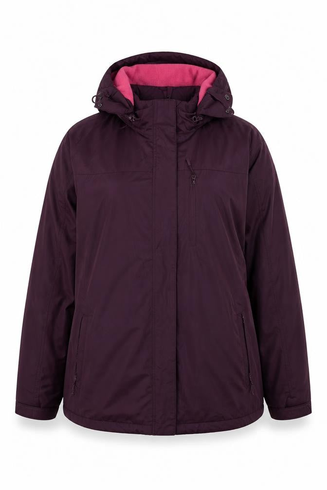 Maine New England Womens Purple Jacket Size 20 Zip