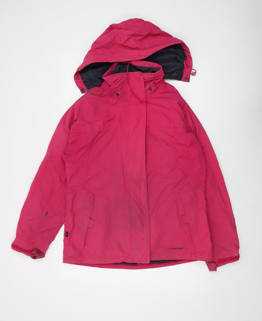 Mountain Life Womens Pink Jacket Size 12 Zip