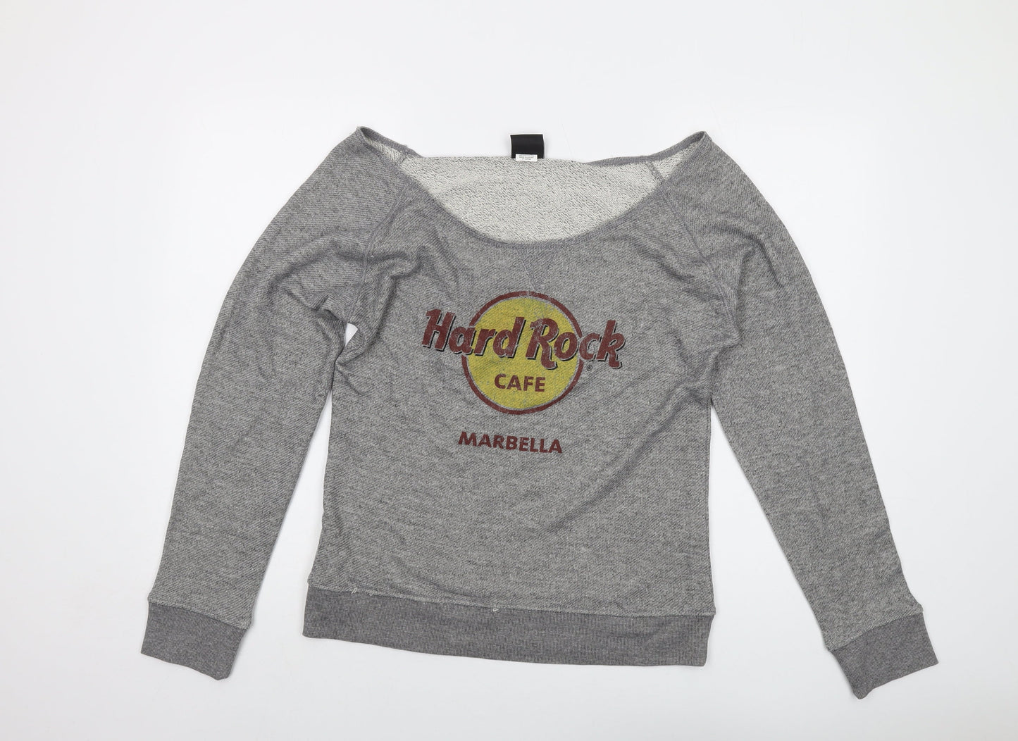Hard Rock Womens Grey Cotton Pullover Sweatshirt Size 2XL Pullover