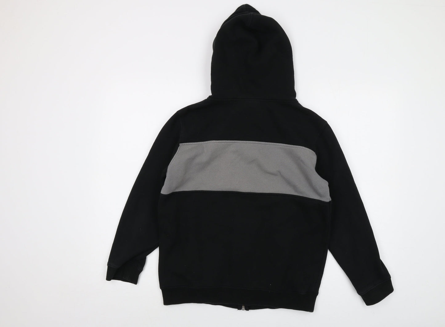 VANS Womens Black Cotton Full Zip Hoodie Size L Zip