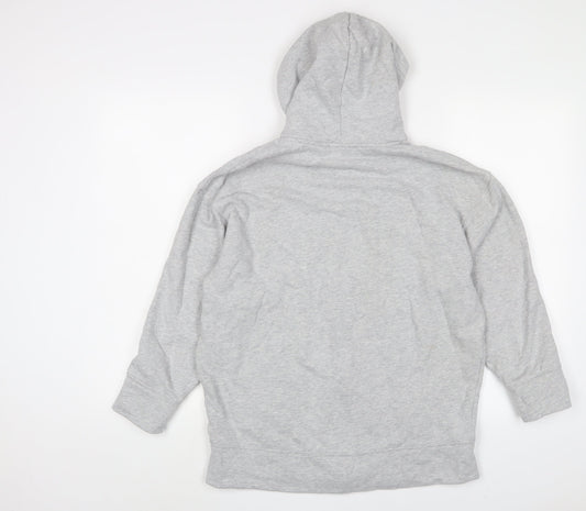 THE WHITE COMPANY Womens Grey Cotton Full Zip Hoodie Size XS Zip