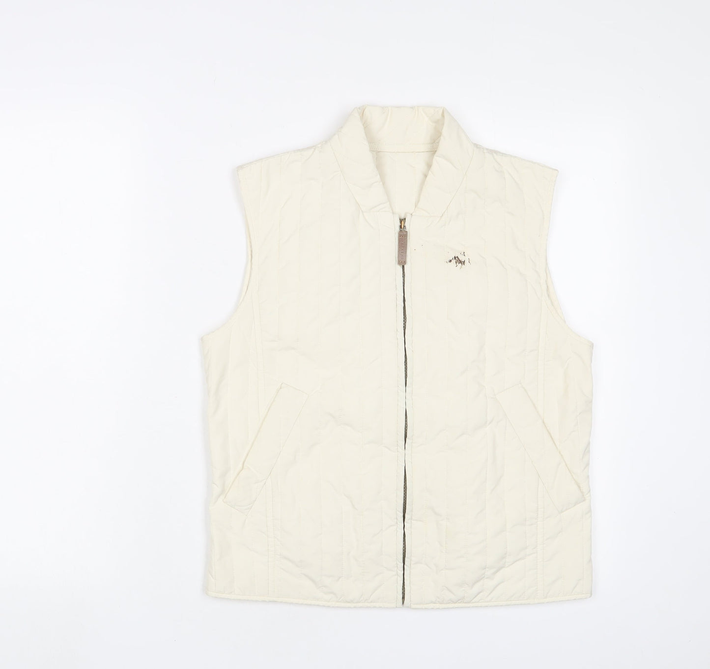 Weekend Womens Ivory Gilet Jacket Size 6 Zip