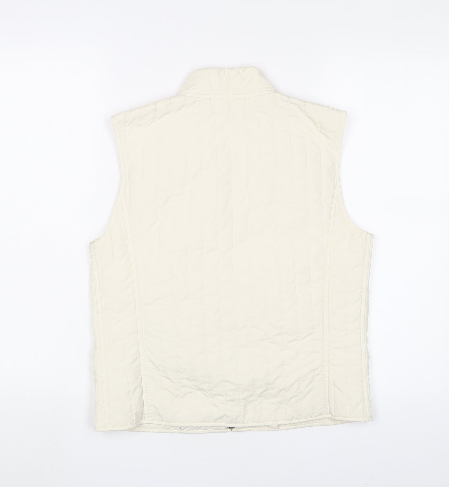 Weekend Womens Ivory Gilet Jacket Size 6 Zip