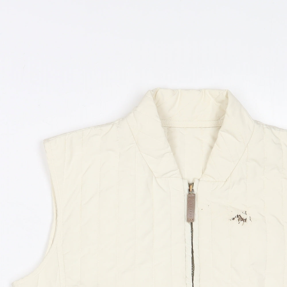 Weekend Womens Ivory Gilet Jacket Size 6 Zip