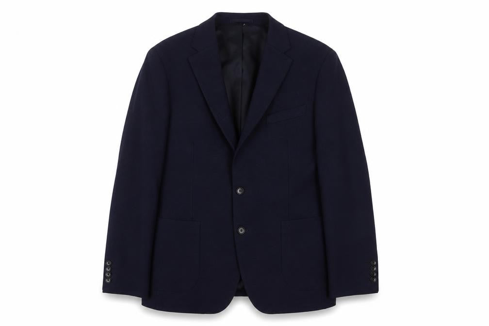 Marks and Spencer Mens Blue Polyester Jacket Suit Jacket Size 40 Regular - Inside Pockets