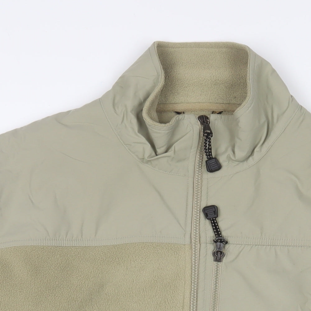 Marks and Spencer Mens Green Jacket Size M Zip - Zip Pockets
