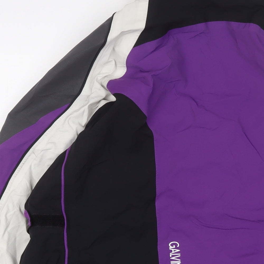 Galvin Green Womens Black Jacket Size 8 Zip - Logo