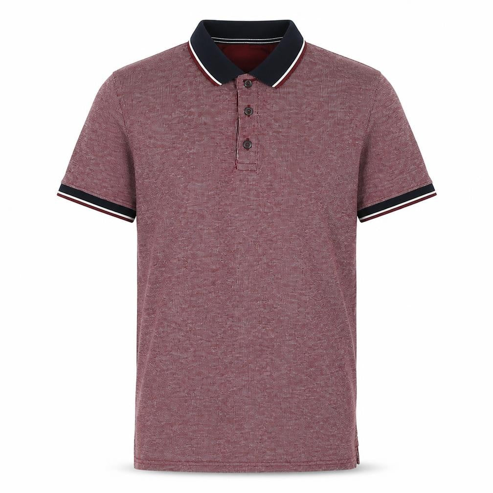 Maine Mens Red Cotton Polo Size M Collared