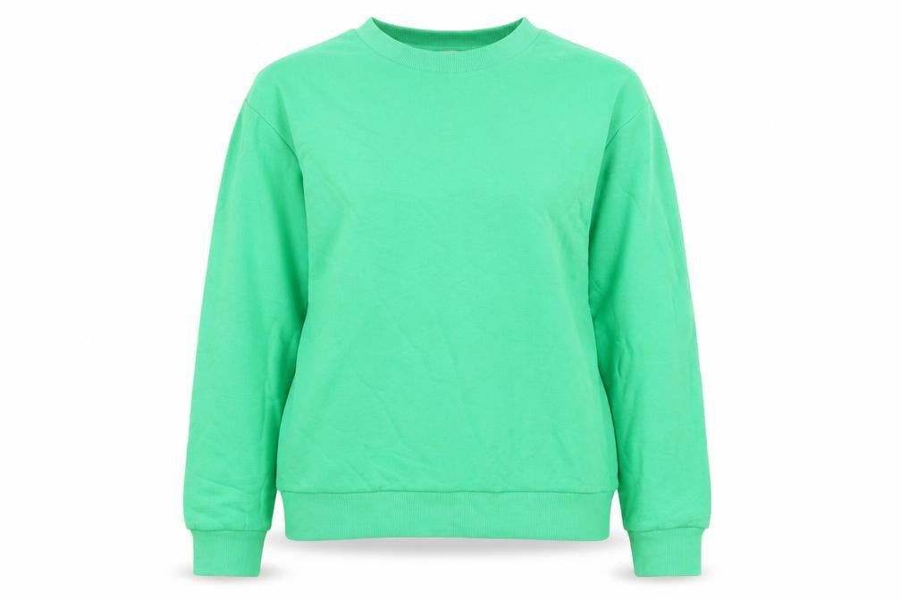 Marks and Spencer Womens Green Cotton Pullover Sweatshirt Size S