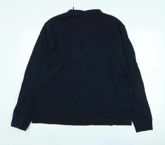 Marks and Spencer Womens Blue Cotton Pullover Sweatshirt Size 2XL