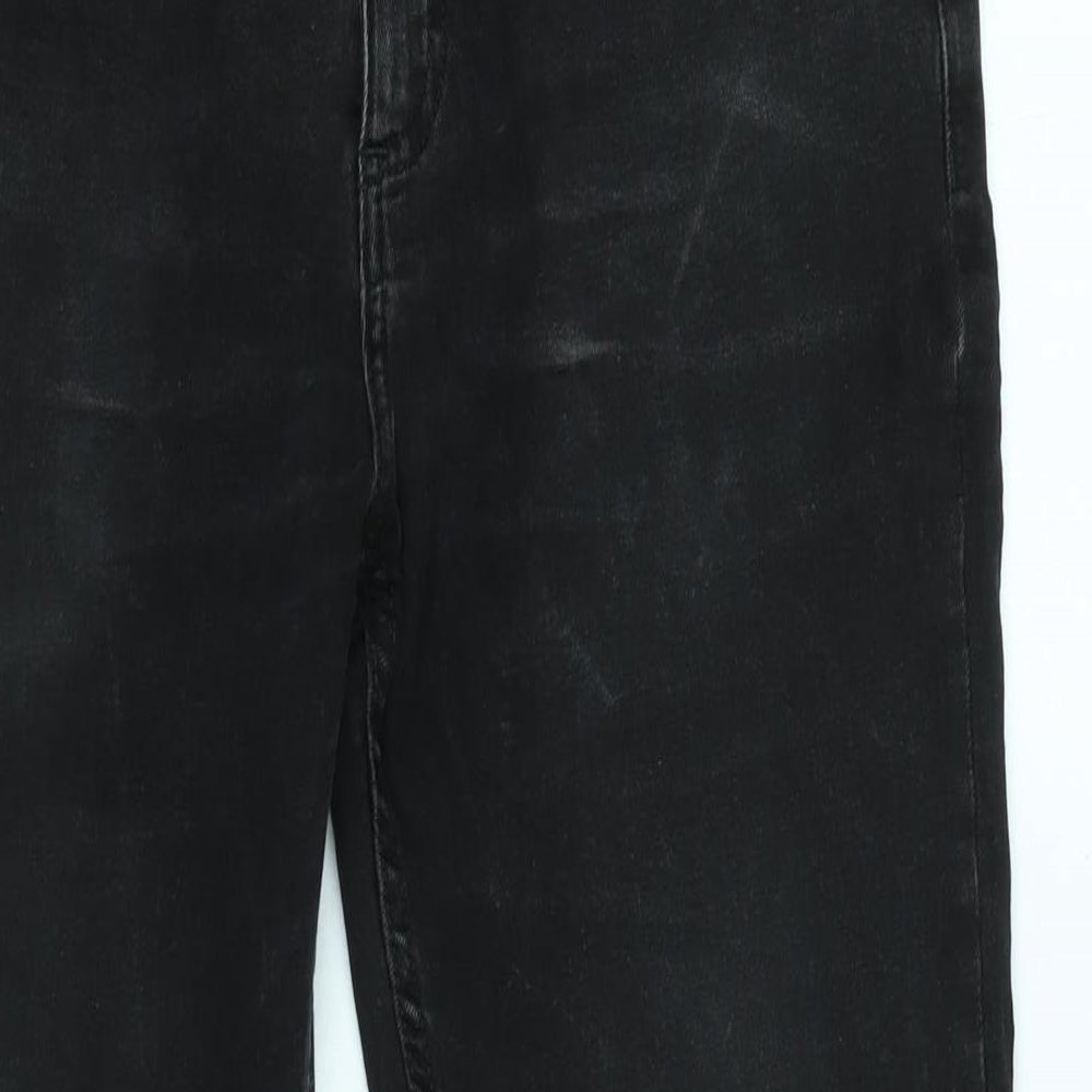 Nines Mens Black Cotton Straight Jeans Size 34 in L32 in Regular Zip